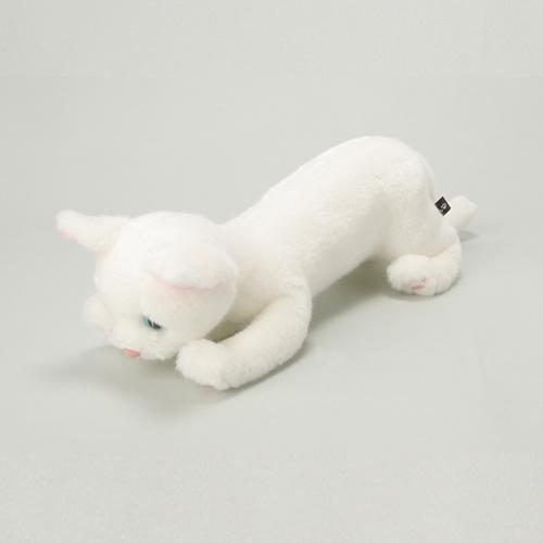 ねこ雑貨 ぬいぐるみ ツル丸 ホワイト