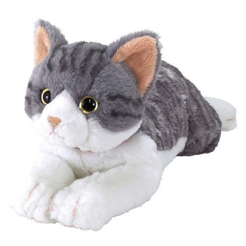 ぬいぐるみ ひざねこM サバシロ
