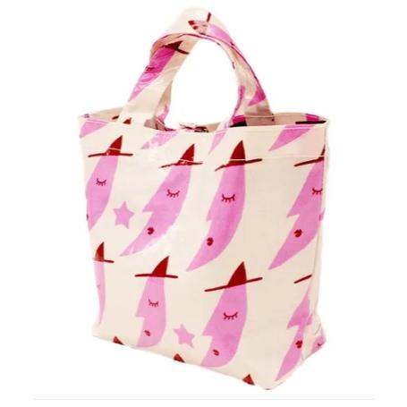 俣野温子マタノアツコ ミニバッグ ピンクの三日月 オフホワイト