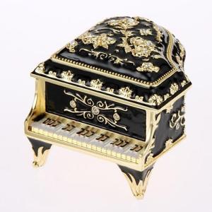 オルゴール付 ピアノ型宝石箱 ブラック 入荷しました : オルゴール専門