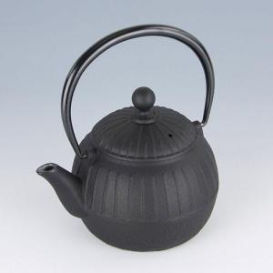 及源鋳造 (正規品 特選国産品) 南部鉄器 鉄急須 千草 黒 0.55l E-098