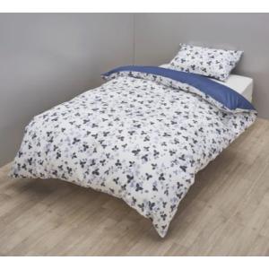 ウェッジウッド ストロベリーインクブルー掛けふとんカバー シングル ブルー