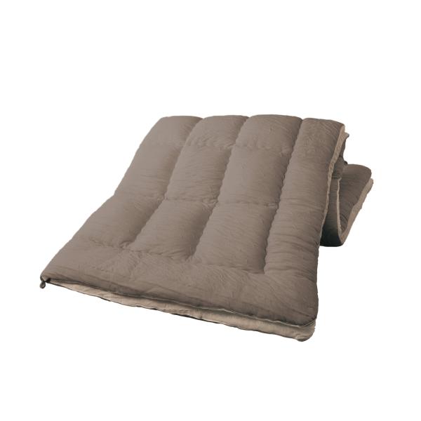 とろけるふとん enifea2 シングルサイズ ブラウン×グレージュ