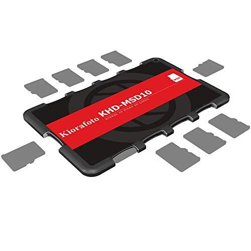 Kiorafoto 10スロット MicroSD MSD Micro SDカードケース メモリーカー...