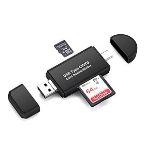 SDメモリー カードリーダー USBマルチカードリーダー 多機能 OTG SD/Micro SDカード両対応 Type-C/Micro usb/USB｜lemonbb