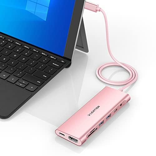 LENTION USB C ハブ ケーブル長さ1ｍ 8in1機能拡張 CB-C37 4K HDMI ...