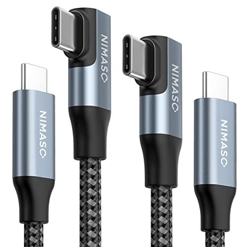 【2本セット】Nimaso USB C Type C to Type C ケーブル L字型 ゲーム用...