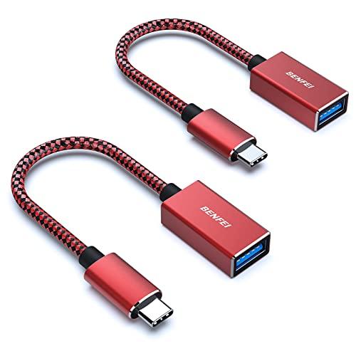 BENFEI USB C - USB 3.0 アダプター 2パック USB C - A オス - メ...