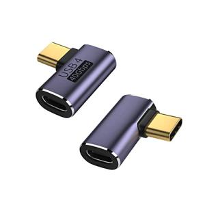 USB 4 Type C変換アダプタ、オス転メス2個入、USB 4.0高速充電PD充電100 w高速データ転送40 Gbps型ctype-c変換アダプ｜lemonbb