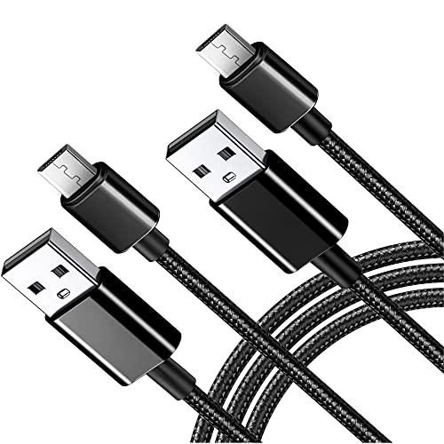 Micro USB ケーブル【2本セット 2M】マイクロUSBケーブル 急速充電 高速データ転送 高...