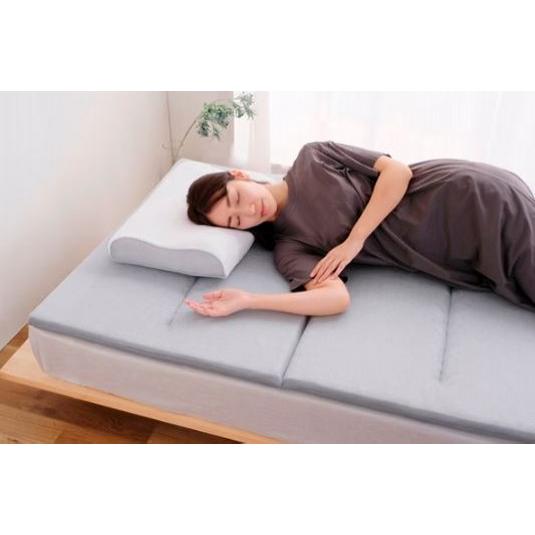 マットレス 寝具 アイリスオーヤマ 腰への負担を軽減 コンパクト収納 ゴムバンド2本付 6つ折り エ...