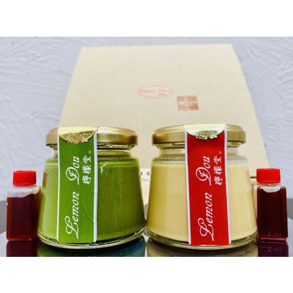 氷川参道の檸檬堂プリン（4個）と抹茶プリン（4個）　8個セット