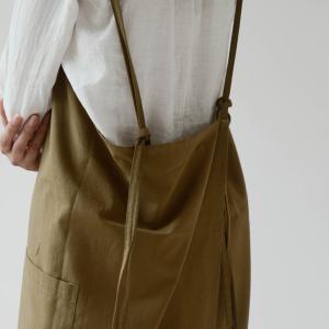 エプロン おしゃれ かぶるだけ ロング ワンピ...の詳細画像4