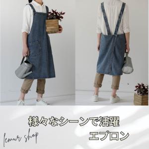 エプロン デニム おしゃれ 丈夫 庭 作業用 ...の詳細画像5