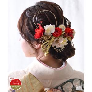 和装 成人式 髪飾り 花 紐 水引 卒業式 振...の詳細画像1