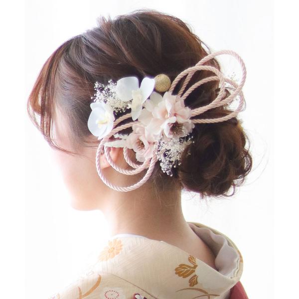 和装 成人式 髪飾り セルクル | 白無垢 色打掛 振袖 袴  卒業式 造花 ヘッドドレス ウェディ...