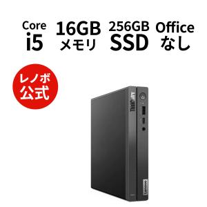 ★2 Lenovo デスクトップパソコン ThinkCentre neo 50q Tiny Gen 4：Core i5-13420H搭載 16GBメモリー 256GB SSD Officeなし Windows11 ブラック｜lenovo