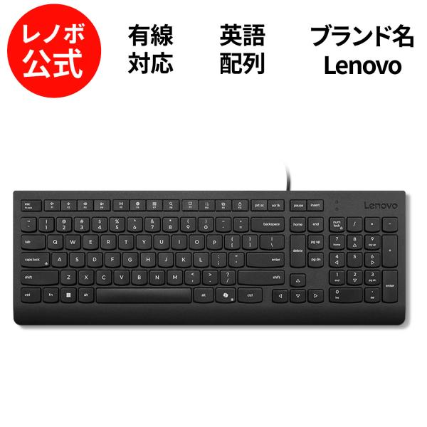 【公式・直販】純正 国内正規品 Lenovo エッセンシャル USBキーボード - 英語 USB T...