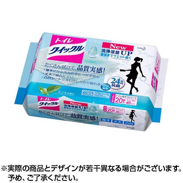 トイレクイックル ミントの香り つめかえ用 ジャンボパック 20枚入 ×1個 