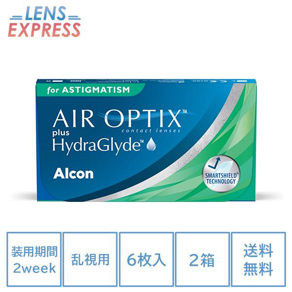 コンタクト 2week コンタクトレンズ 乱視用 エアオプティクスプラス ハイドラグライド 6枚 2...