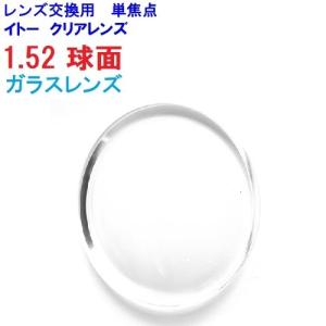 ガラスレンズ　1.52球面　イトーレンズ　メガネ　レンズ交換用　他店購入フレームOK