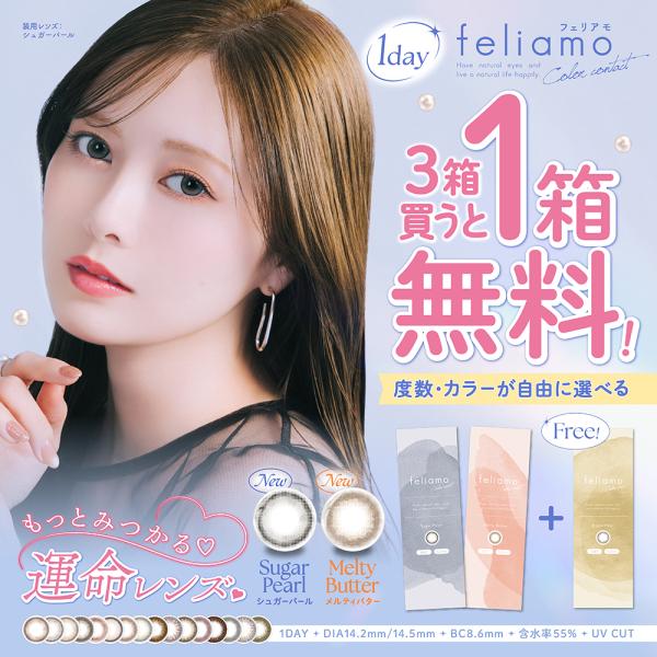 カラコン フェリアモ 2+1企画 合計3箱パック 1箱10枚入 コンタクトレンズ  ワンデー 1da...