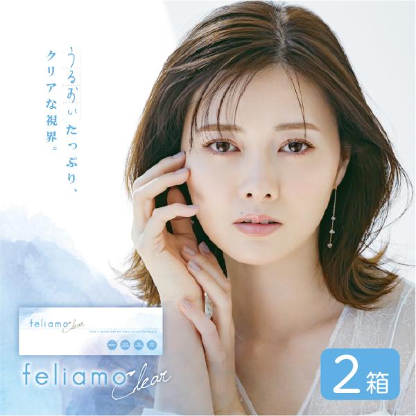 フェリアモ クリア 2箱 (1箱30枚) feliamo clear クリアレンズ ワンデー 送料無...