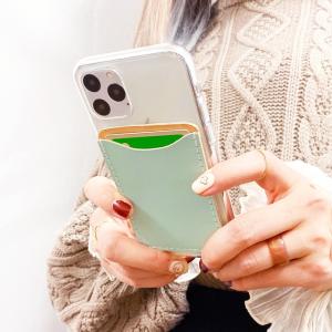 本革 スマホ カード収納 ICカード 定期入れ...の詳細画像2