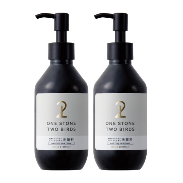 ワンストーンツーバーズ 洗顔だけじゃない＋パックもできる洗顔料 ホワイトプレミアム 150mL 2個...