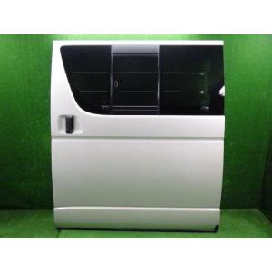 ハイエース LDF-KDH206K 左RドアASSY 058 白  格子付/プライバシーガラス 67...