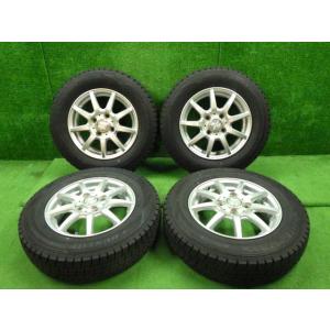 中古  社外アルミ付スタッドレス　145-80R13　ダンロップ ウィンターマックス02　残8mm　...