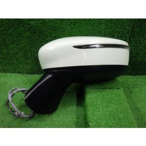 ノート DBA-NE12 左サイドミラー QAB 白パール  ウィンカー付/電動格納/8ピン 963...