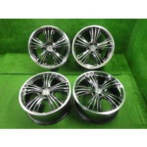 4本セット 中古  アルミホイール　20インチ　8.5J　+35　PCD114.3　5穴　ハブ径 約...