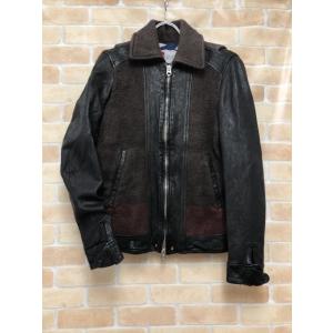 【中古】 SEVESKIG セヴシグ VINTAGE GOAT SKIN W-RIDERS JACK...