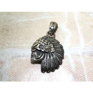 【中古】 ALZUNI アルズニ インディアンスカル ペンダントトップ シルバー  11143112...