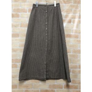 【中古】 PENDLETON ペンドルトン チェックフレアスカート 9475-7303 ブラウン系 ...