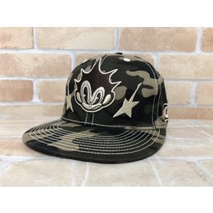 【中古】 DND4DES ディーエヌディーフォーデス キャップ カモフラ カーキ  11143410...