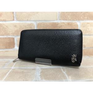 【中古】 agnes b.  アニエスベー 長財布 トカゲロゴ ブラック  111444269