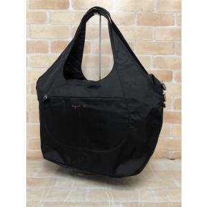 【中古】 agnes b. アニエスベー ショルダーバック EPR-09 ブラック×レッド  111...