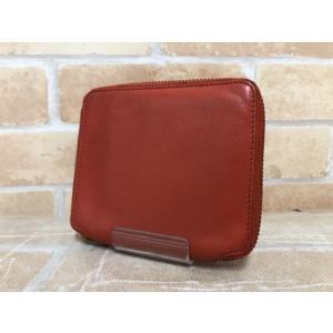 【中古】 COMME des GARCONS コムデギャルソン 二つ折りZIP財布 オレンジ  11...
