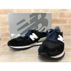 【中古】 箱付 New Balance ニューバランス スニーカー M990BK1 USA製 ブラッ...