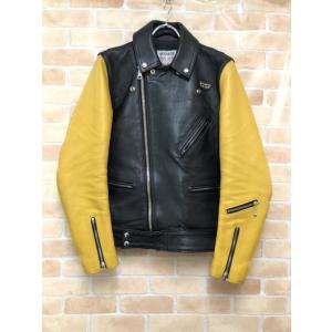 【中古】 Lewis Leathers ルイスレザー Cyclone サイクロン ブラック×イエロー...