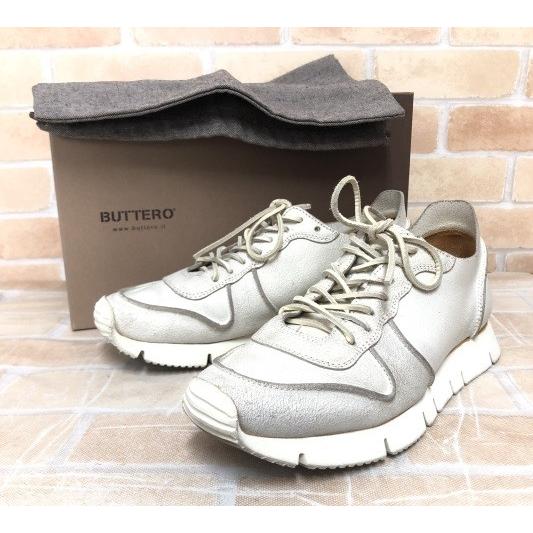 【中古】 箱有 BUTTERO ブッテロ CARRERA SNEAKERS B5910BIAN アイ...