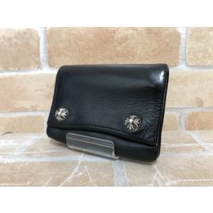 【中古】 CHROME HEARTS クロムハーツ  3FOLD 3フォールド クロスボールボタン ...