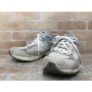 【中古】 New Balance ニューバランス M2002REK スニーカー オフホワイト US8...