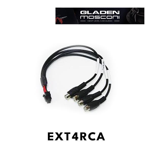 グラデン モスコニ EXT4RCA RCA入力用変換ハーネス 4チャンネルアダプターケーブル (GL...