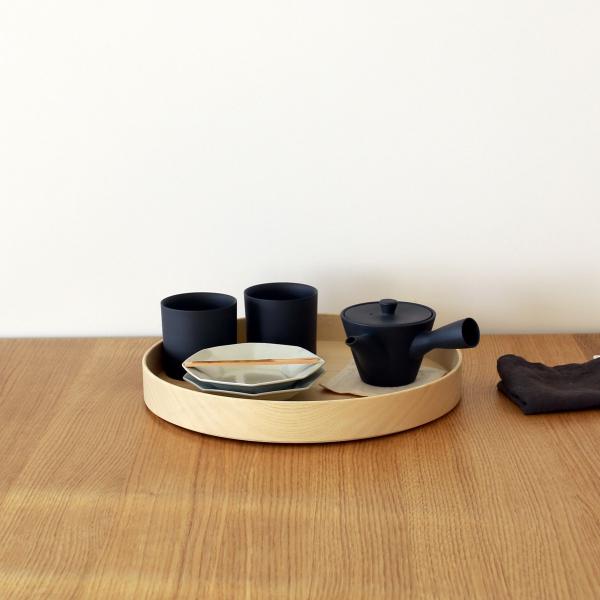 木地のお盆　ナチュラル　直径30cm