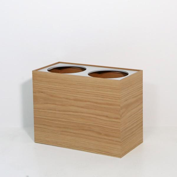 【オーク/W】ENSO分別ダストボックス(上蓋リング式) 　