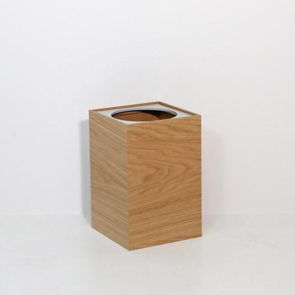 【オーク/S】木製ダストボックス(上フタリング式)　ENSO