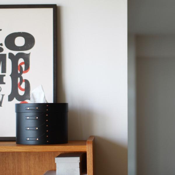 シェーカー ティッシュボックス　ブラック